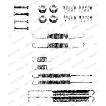 Kit d'accessoires, mâchoire de frein DELPHI LY1098