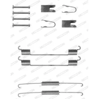 Kit d'accessoires, mâchoire de frein METZGER 105-0781
