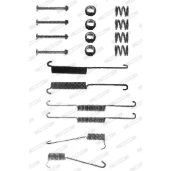 Kit d'accessoires, mâchoire de frein METZGER 105-0545