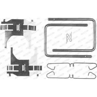 FERODO FBA411 - Kit d'accessoires, plaquette de frein à disque