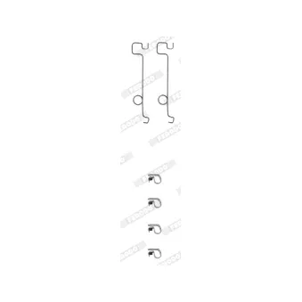 Kit d'accessoires, plaquette de frein à disque FERODO FBA437