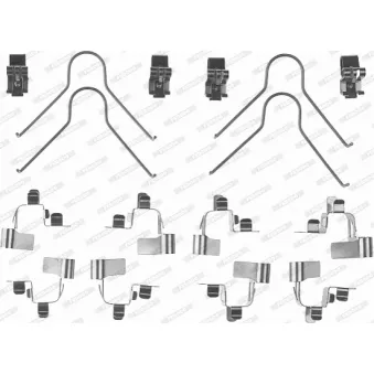 Kit d'accessoires, plaquette de frein à disque METZGER 109-1030