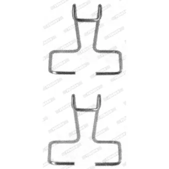 Kit d'accessoires, plaquette de frein à disque FERODO FBA494