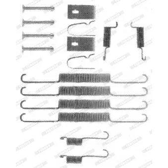 Kit d'accessoires, mâchoire de frein FERODO FBA51