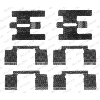 FERODO FBA527 - Kit d'accessoires, plaquette de frein à disque