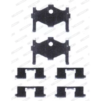 Kit d'accessoires, plaquette de frein à disque METZGER 109-1118