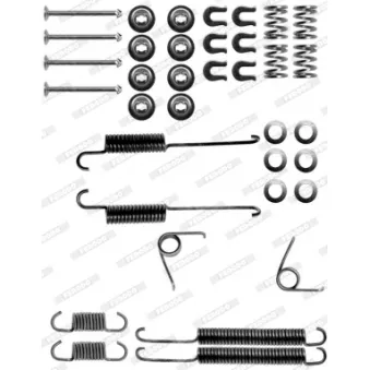 Kit d'accessoires, mâchoire de frein FERODO FBA67
