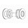 FERODO FCR133A - Jeu de 2 disques de frein avant