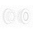 Jeu de 2 disques de frein avant FERODO [FCR241A]