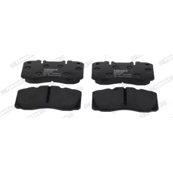 Jeu de 4 plaquettes de frein avant FERODO FCV1126 pour IVECO EUROCARGO 100 E 18 tector, 100 E 18 P tector, 100 E 18 FP tector - 177cv