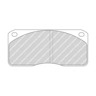 Jeu de 4 plaquettes de frein arrière FERODO OEM 30900484