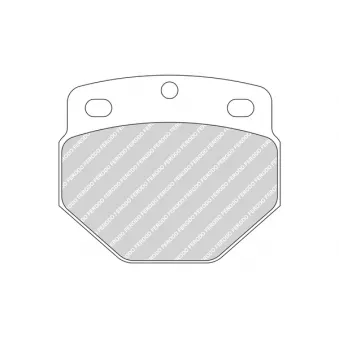 FERODO FCV594 - Jeu de 4 plaquettes de frein avant