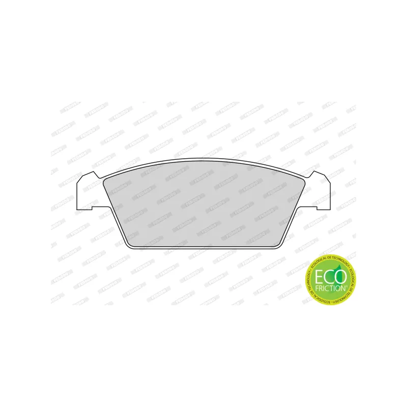 Jeu de 4 plaquettes de frein avant FERODO FDB1108 - Visuel 1