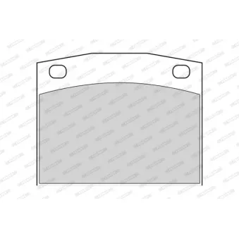 Jeu de 4 plaquettes de frein avant FERODO OEM 41060W5626