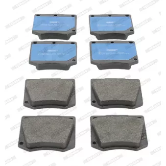 Jeu de 4 plaquettes de frein avant FERODO FDB1284