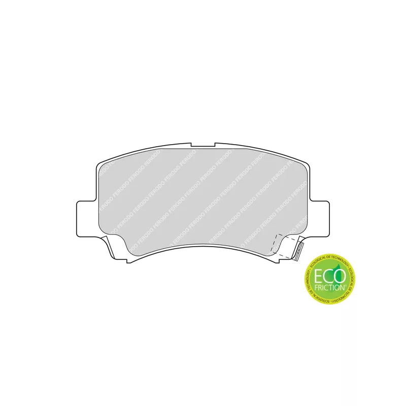 Jeu de 4 plaquettes de frein avant FERODO FDB1421 - Visuel 1