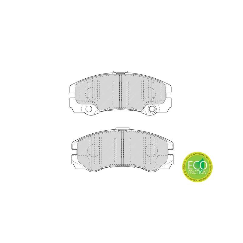 Jeu de 4 plaquettes de frein avant FERODO FDB1511 - Visuel 1