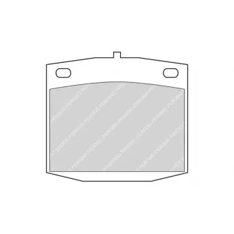 Jeu de 4 plaquettes de frein avant FERODO OEM VBP273