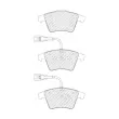 FERODO FDB1826 - Jeu de 4 plaquettes de frein avant