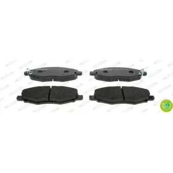 Jeu de 4 plaquettes de frein avant FERODO FDB1836 pour RENAULT KANGOO 2.5 D-4D - 102cv