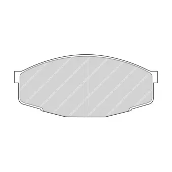 Jeu de 4 plaquettes de frein avant FERODO FDB281