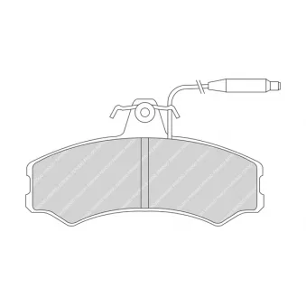 Jeu de 4 plaquettes de frein avant FERODO FDB287