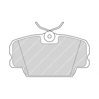 Jeu de 4 plaquettes de frein avant FERODO FDB303