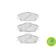 FERODO FDB4076 - Jeu de 4 plaquettes de frein avant