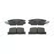 FERODO FDB470 - Jeu de 4 plaquettes de frein arrière