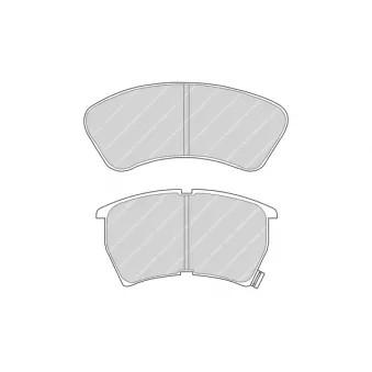 Jeu de 4 plaquettes de frein avant FERODO OEM BG1249280