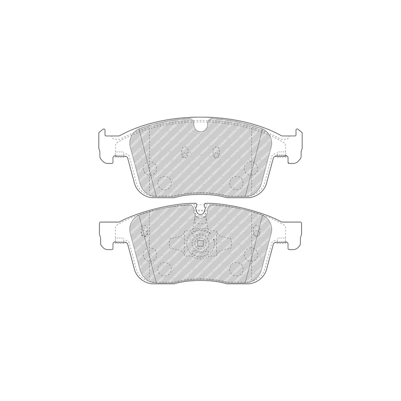 Jeu de 4 plaquettes de frein avant FERODO FDB4943 - Visuel 1