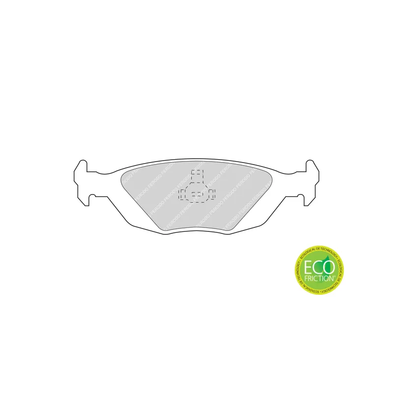 Jeu de 4 plaquettes de frein arrière FERODO FDB506 - Visuel 1