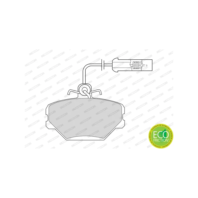 Jeu de 4 plaquettes de frein avant FERODO FDB524 - Visuel 1