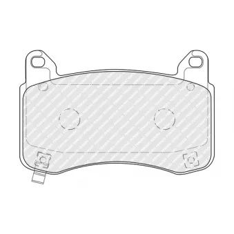 Jeu de 4 plaquettes de frein avant FERODO OEM 800824200A