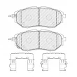 FERODO FDB5393 - Jeu de 4 plaquettes de frein avant