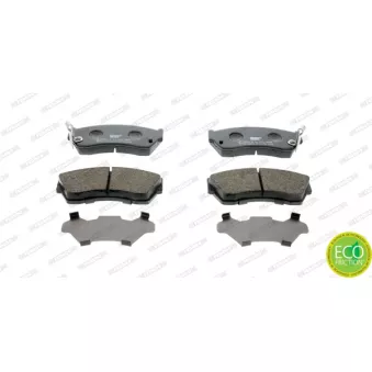 Jeu de 4 plaquettes de frein avant FERODO OEM 45022SA0681
