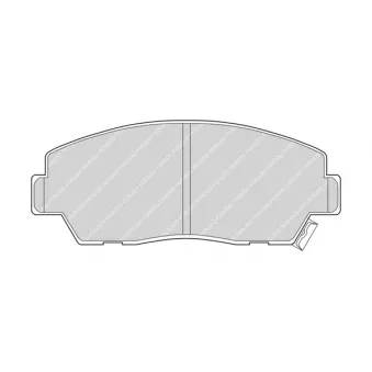 Jeu de 4 plaquettes de frein avant FERODO FDB633