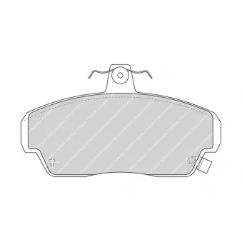 Jeu de 4 plaquettes de frein avant FERODO FDB771