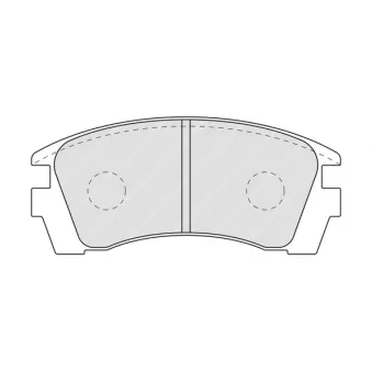 Jeu de 4 plaquettes de frein avant FERODO OEM D106067R86