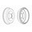 FERODO FDR329198 - Tambour de frein