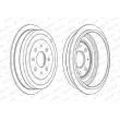FERODO FDR329809 - Tambour de frein