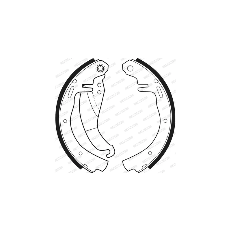 Jeu de mâchoires de frein FERODO FSB157 - Visuel 1