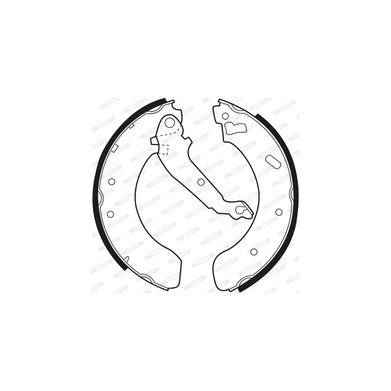 Jeu de mâchoires de frein FERODO FSB212 - Visuel 1