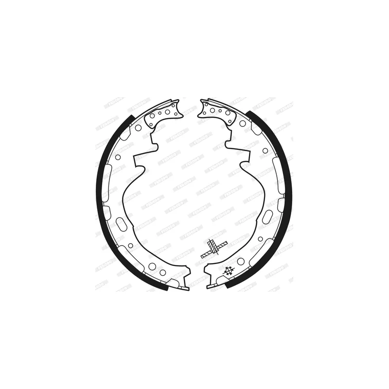 Jeu de mâchoires de frein FERODO FSB317 - Visuel 1