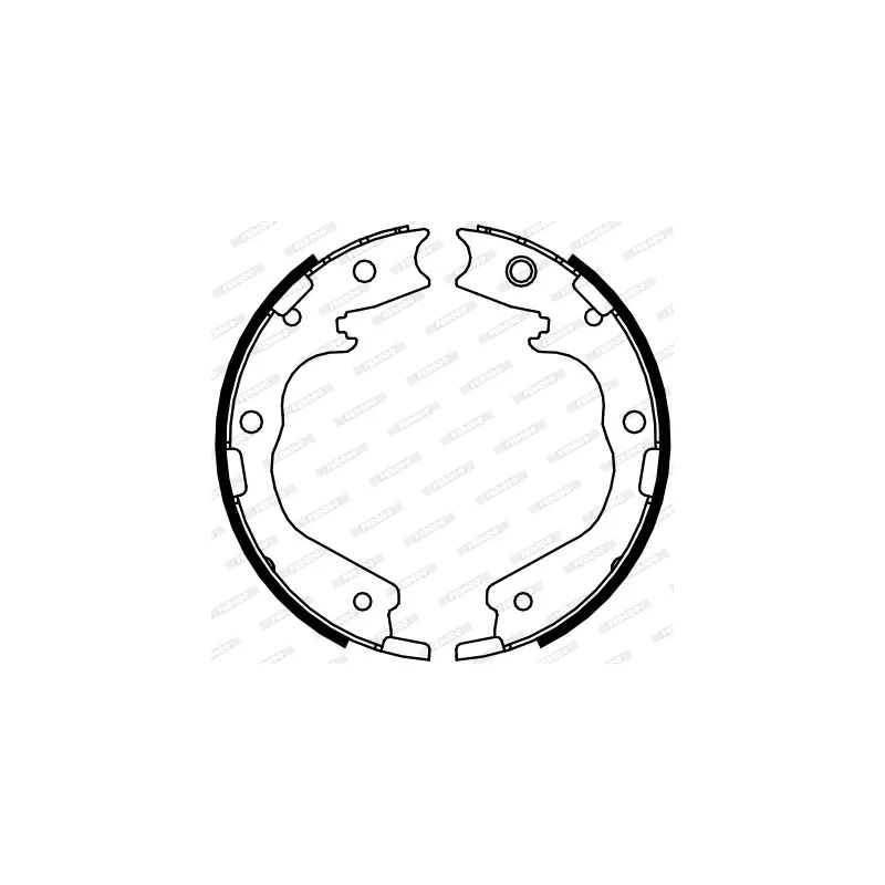 Jeu de mâchoires de frein, frein de stationnement FERODO FSB4091 - Visuel 1
