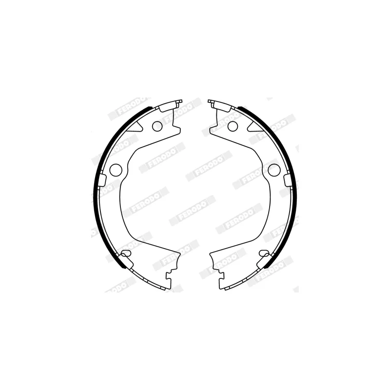 Jeu de mâchoires de frein FERODO FSB4318 - Visuel 1