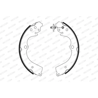 Jeu de mâchoires de frein FERODO FSB629