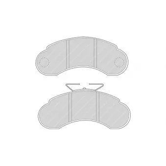 Jeu de 4 plaquettes de frein avant FERODO OEM A6314200320