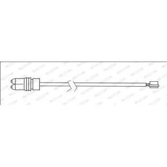 Contact d'avertissement, usure des plaquettes de frein MINTEX MWI0423