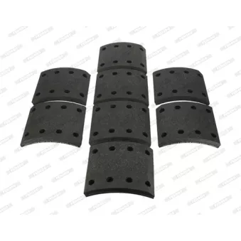 Kit de garnitures de frein, frein à tambour FERODO K19935.0-F3537 pour RENAULT TRUCKS R R 380,26/T - 374cv